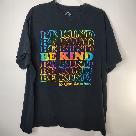 DOM Other - DOM Be Kind To One Another T-Shirt Mens X-Large‎ Rainbow Pride 100% Cotton